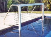 Aquatic play water polo goals installation