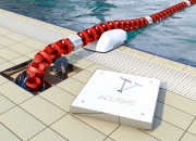 Lane Rope Guard by AQUEAS protects lane rope discs from unnecessary wear