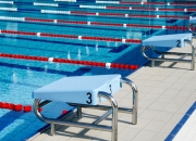 Starting platform for swimming pools Model AQ- SP02, removable unit.